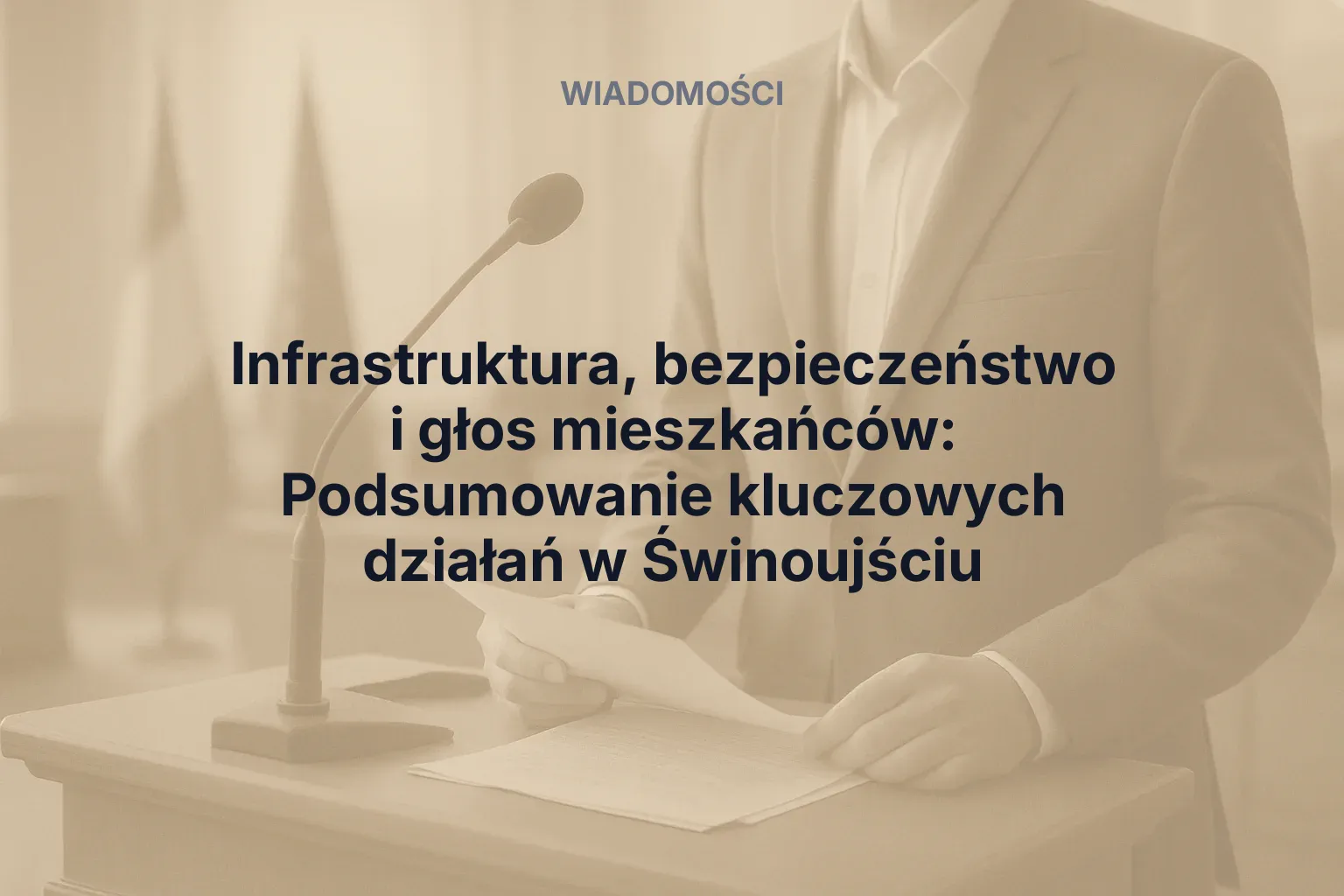 Miniatura: Infrastruktura, bezpieczeństwo i głos mieszkańców: Podsumowanie kluczowych działań w Świnoujściu