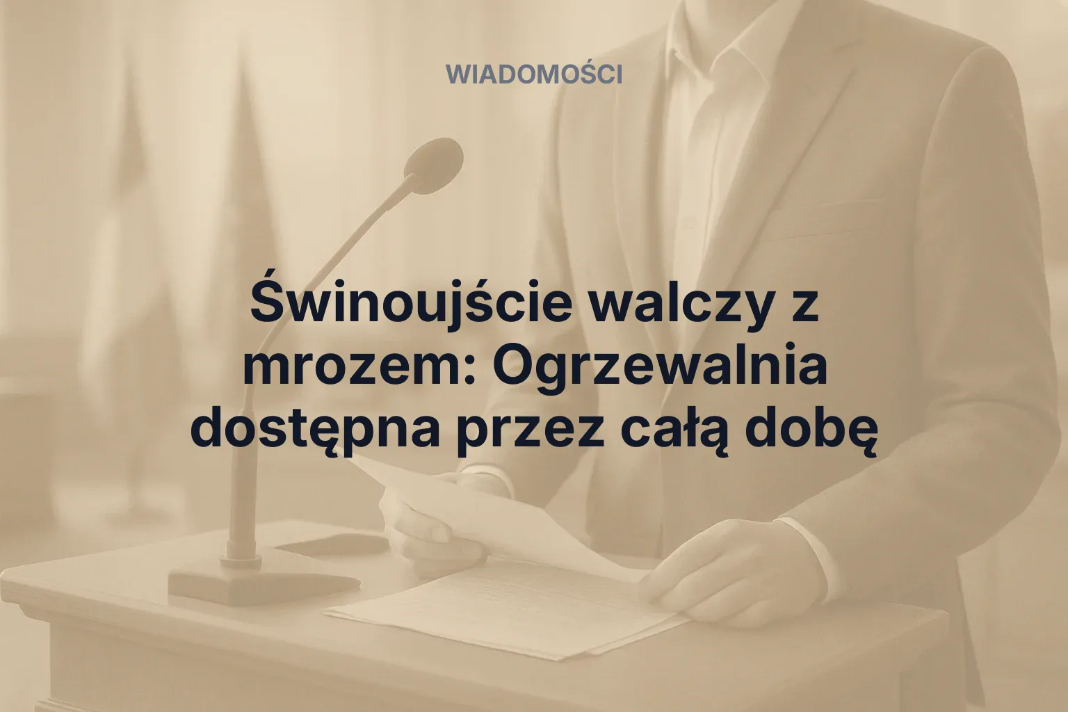 Miniatura: Świnoujście walczy z mrozem: Ogrzewalnia dostępna przez całą dobę